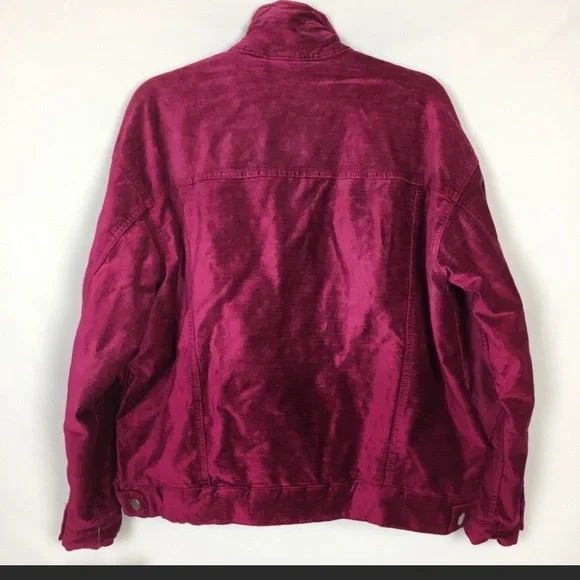 Free People Velvet Trucker Jacket - Picture 6 of 8
